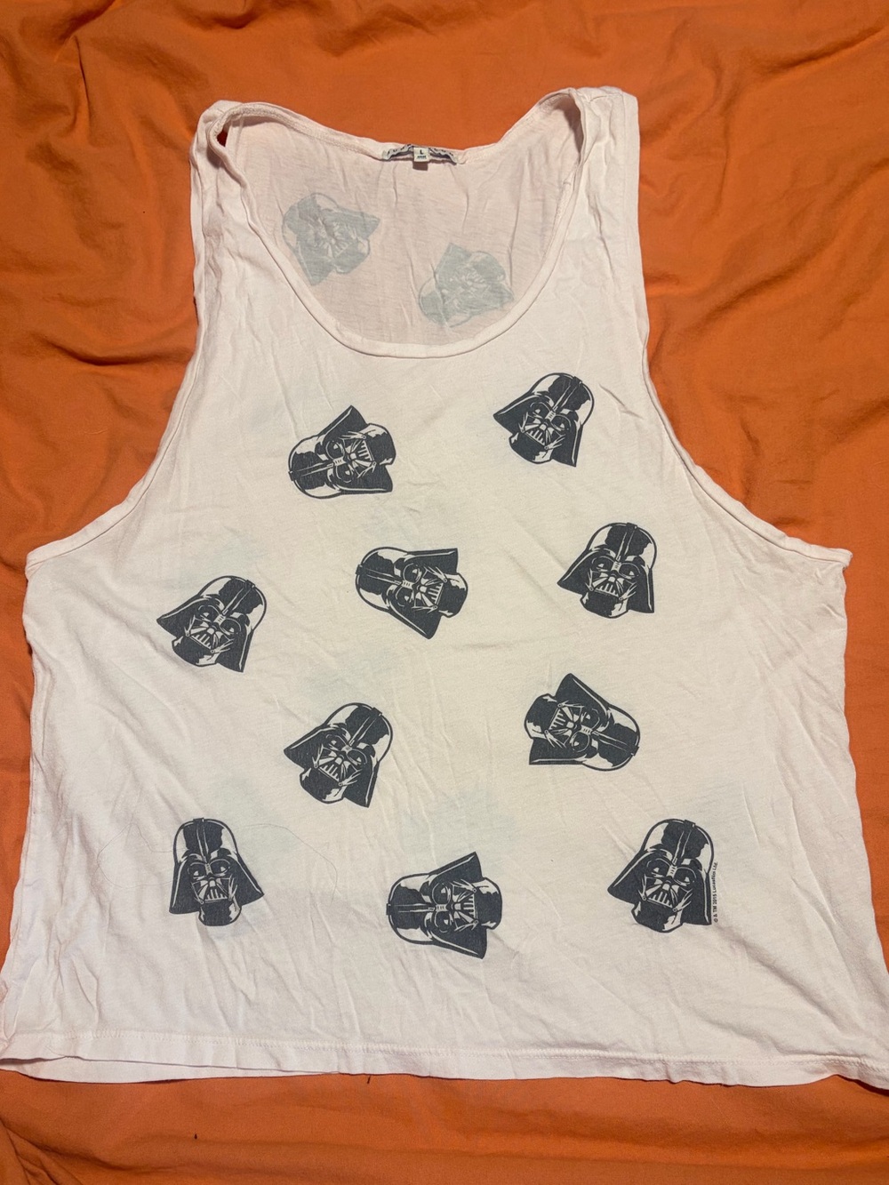 Junk Food Star Wars Darth Vader Graphic Tank Top Size Large